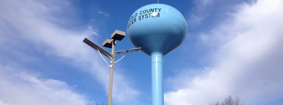 solar LED light for parking lot area lighting