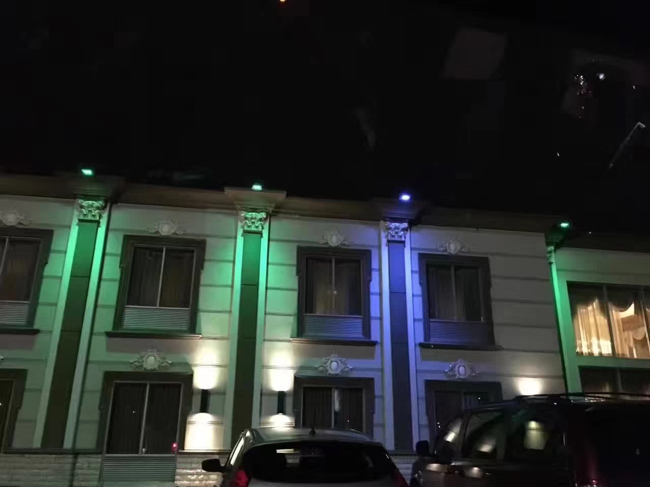 Programmable RGB flood lighting